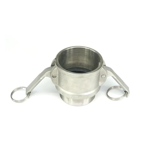 BYLSAGWHT 3" BSP Male Thread 304 Stainless Steel Type B Socket Camlock Fitting Cam and Groove Coupler BYLSAGWHT 3" BSP Male Thread 304 Stainless Steel Type B Socket Camlock Fitting Cam and Groove Coupler von BYLSAGWHT