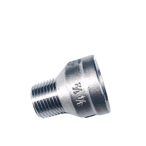 BYLSAGWHT 304 Edelstahl Pipe Fitting 1/4" 3/8" 1/2" 3/4" 1" Female to Male Reducer Coupler Water Gas Oil (1 F to 1l2 M) von BYLSAGWHT