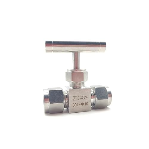 BYLSAGWHT 304 Stainless Steel Double Ferrule Needle Valve 6mm Instrument Tube hexagonal Card Sleeve Globe Valve BYLSAGWHT 304 Stainless Steel Double Ferrule Needle Valve 6mm Instrument Tube hexagonal Card Sleeve Globe Valve von BYLSAGWHT