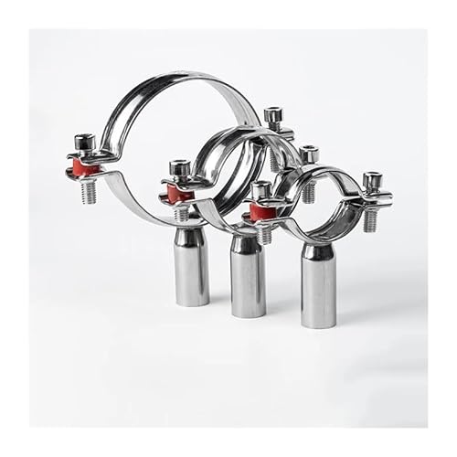 BYLSAGWHT 304 Stainless Steel Tube Pipe Clamp Bracket Support Clip Fit Pipe Fitting Connector Adapter Coupling(Fit 102-108 OD Tube) von BYLSAGWHT