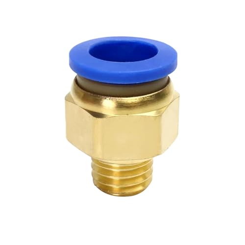 BYLSAGWHT 5 Stück 5 mm-20 mm Male Thread Pneumatic Connector Quick Release Straight Push-in Pipe Fittings Tube OD 4 mm-12 mm (PC10-M12) von BYLSAGWHT