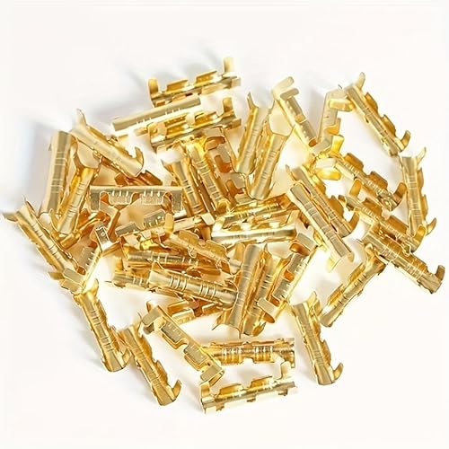BYLSAGWHT 50 Stück 100 Stück 200 Stück Mating Terminal Plus Tool 0,3 bis 1,5 mm2 Terminal Block Connector Double Connector Terminal (100 Stück und Tools) von BYLSAGWHT