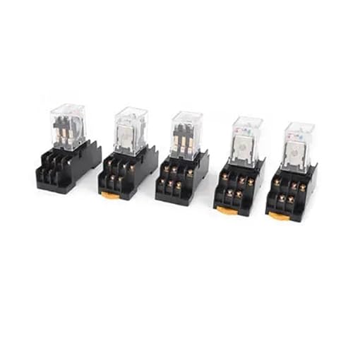 BYLSAGWHT AC 110/120V Coil 3PDT 3NO 3NC 11 Pin Red LED Power Relay 5 Pcs w Socket BYLSAGWHT AC 110/120V Coil 3PDT 3NO 3NC 11 Pin Red LED Power Relay 5 Pcs w Socket von BYLSAGWHT