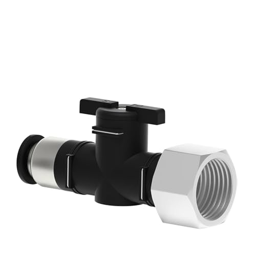 BYLSAGWHT Air Fitting BCF Handventil Threaded Straight Elbow Pneumatic Connector (BCF6-04, One Size) von BYLSAGWHT
