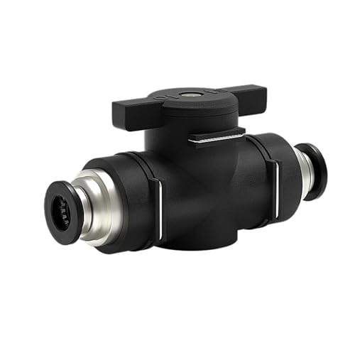 BYLSAGWHT Air Pneumatic Fitting Black Quick Hand Ventil (BUG6-4, One Size) von BYLSAGWHT