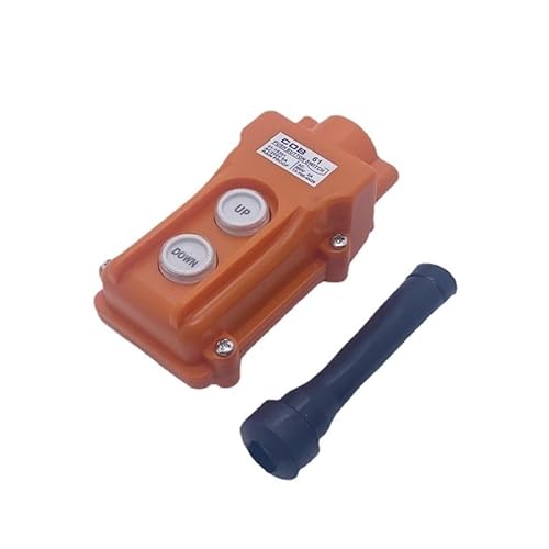 BYLSAGWHT COB-61 Crane Pendant Control Hoist Push Button Switch Station 2 Ways Up-Down Rainproof AC250V 5A BYLSAGWHT COB-61 Crane Pendant Control Hoist Push Button Switch Station 2 Ways Up-Down Rainproof AC250V 5A von BYLSAGWHT