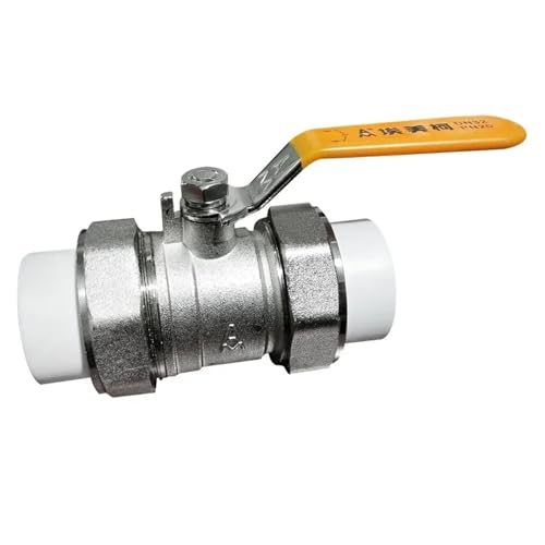 BYLSAGWHT Messing Plating Thickened Ball Valve Melt Union Water Valve Switch Main Valve Underfloor Heating Water Collector Valve (50x1-1l2) von BYLSAGWHT