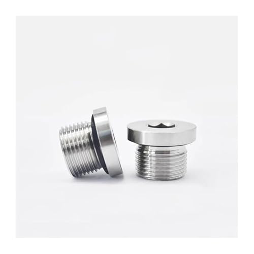 BYLSAGWHT Metric Male Thread 304 Stainless Steel Hex Socket ED End Cap Sealing Ring Flange Plug Pipe Fitting Adapter Connector(BSPP3l8) von BYLSAGWHT