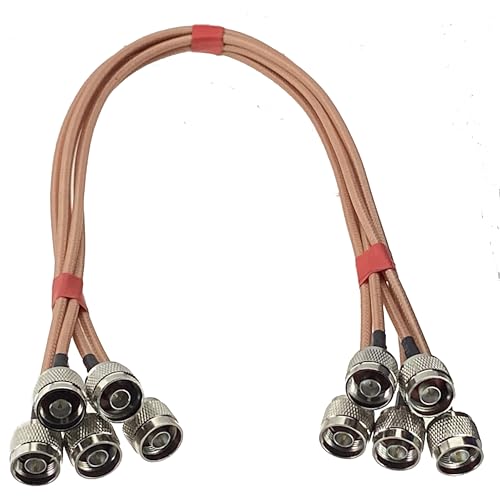 BYLSAGWHT RG400 Double N Male to N Male Crimp Connector RF Pigtail Coax Jumper Cable Wire terminals 6inch~10FT(3Pcs,1.5M) von BYLSAGWHT