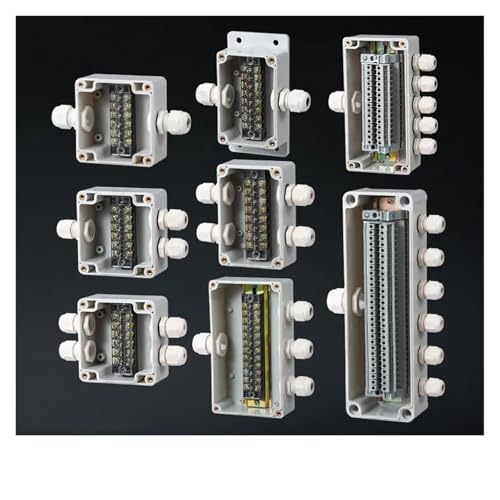 BYLSAGWHT Terminal Box Haushalt Überwachung Netzteil Terminal Outdoor Wasserdicht Gewinde Kabel Verteilerleitung versiegelte Box (83 x 81 x 56-01) von BYLSAGWHT