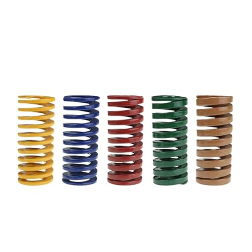 BYLYUIVN Druckfeder 1PC Spirale Stanzfeder Spule Druckfeder Komprimierte Feder Release Druck Form Frühling Stahl OD20mm ID10mm(20 x 10 x 30mm,Yellow) von BYLYUIVN