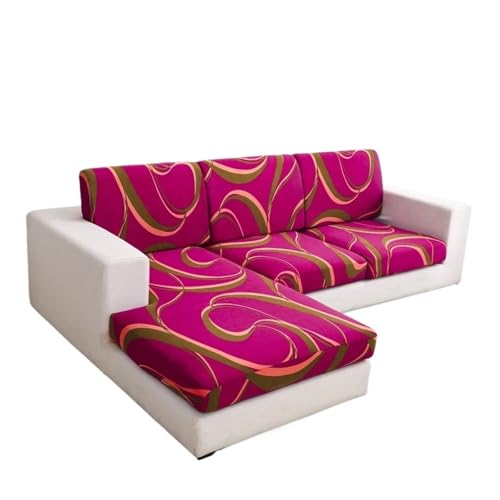 BYLYUIVN Sofa überzug Elastischer Sofa-Sitzkissenbezug for Wohnzimmer, Couchbezug, Sofa-Schonbezug, Sessel-Sitzbezug, Ecke, L-Form, waschbar, abnehmbar(1,Back Cushion-1pc) von BYLYUIVN
