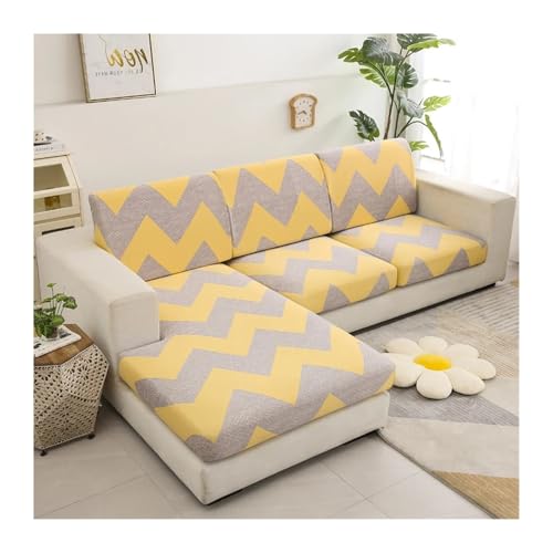 BYLYUIVN Sofa überzug Elastischer Sofa-Sitzkissenbezug for Wohnzimmer, Couchbezug, Sofa-Schonbezug, Sessel-Sitzbezug, Ecke, L-Form, waschbar, abnehmbar(11,Normal Size (M)-1pc) von BYLYUIVN