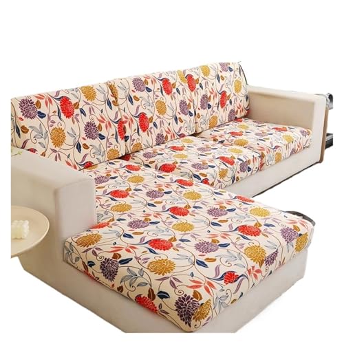 BYLYUIVN Sofa überzug Elastischer Sofa-Sitzkissenbezug for Wohnzimmer, Couchbezug, Sofa-Schonbezug, Sessel-Sitzbezug, Ecke, L-Form, waschbar, abnehmbar(17,Back Cushion-1pc) von BYLYUIVN