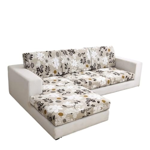 BYLYUIVN Sofa überzug Elastischer Sofa-Sitzkissenbezug for Wohnzimmer, Couchbezug, Sofa-Schonbezug, Sessel-Sitzbezug, Ecke, L-Form, waschbar, abnehmbar(2,Enlarge Size(L)-1pc) von BYLYUIVN