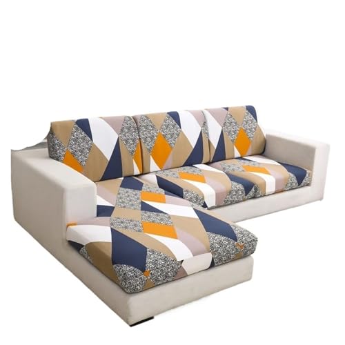 BYLYUIVN Sofa überzug Elastischer Sofa-Sitzkissenbezug for Wohnzimmer, Couchbezug, Sofa-Schonbezug, Sessel-Sitzbezug, Ecke, L-Form, waschbar, abnehmbar(3,Normal Size (M)-1pc) von BYLYUIVN