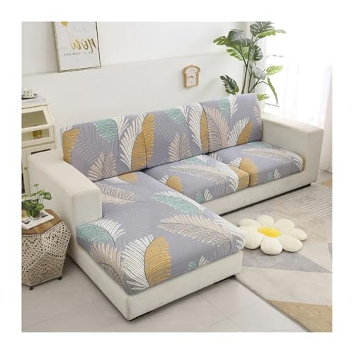 BYLYUIVN Sofa überzug Elastischer Sofa-Sitzkissenbezug for Wohnzimmer, Couchbezug, Sofa-Schonbezug, Sessel-Sitzbezug, Ecke, L-Form, waschbar, abnehmbar(8,Plus Size(XL)-1pc) von BYLYUIVN