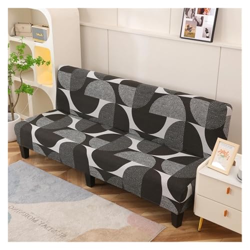 BYLYUIVN Sofa überzug Stretch-Futonbezug ohne Armlehnen, All-Inclusive, rutschfest, Sofa-/Bettbezug mit elastischer Unterseite, Couchbezug, Möbelschutz, waschbar(Color 30,S 120-150cm) von BYLYUIVN