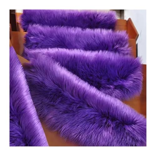 BYLYUIVN Treppenstufen Teppich 2PCS Treppenmatten for Holzmarmortreppenmattenteppich Nicht klebender Selbstklebender rotierender Stummteppich rechteckig(Purple,20x40cm) von BYLYUIVN