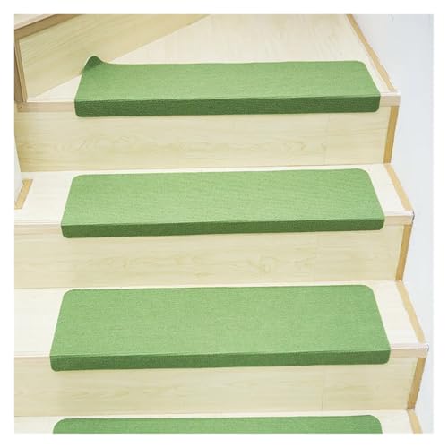 Treppenstufen Teppich 1/3/5/10 STÜCKE Leuchtender Stickerei-Bodenteppich for Treppenhaus-Anti-Rutsch-Treppenmatten Selbstklebende Stufenmatten Fußpolster Eingangsmatte(Style-6,5pcs 70x22x4.5) von BYLYUIVN