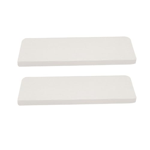 Treppenstufen Teppich 2 Stück rutschfeste selbstklebende Treppenmatten Treppenstufen-Teppichabdeckung Selbstklebender Treppenteppich aus Holz for Zuhause Stufenmatten Wohnkultur Teppich(White) von BYLYUIVN