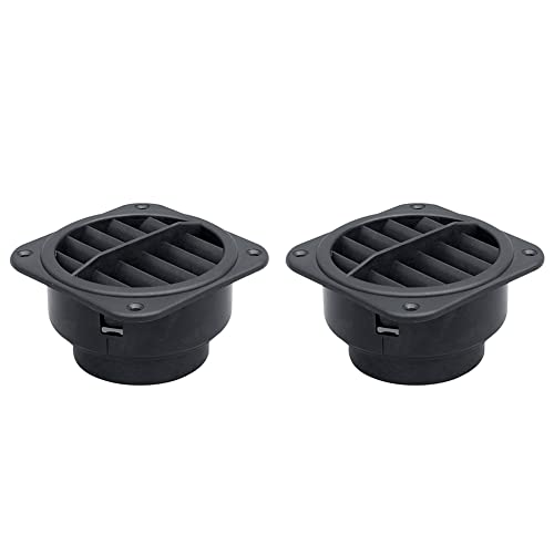 2 Stück Standheizung Luftauslass 60mm, Auto Heizung Luftkanal Luftauslass Abschließbarer Drehbarer Warmluftauslass Universal Luftauslass für Standheizung Lufterhitzer Diesel Standheizung Zubehör von BYNYXI