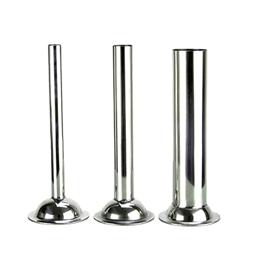 3 Stück Wurstfüllrohr für Fleischwolf, Edelstahl Stufferrohre 12mm 19mm 32mm Edelstahlmühle Stufferrohre mit Trichteraufsatz Wurstfüllwerkzeuge für Fleischwolf, Wurstpuffer Füllrohre Trichter 3 Stück Wurstfüllrohr für Fleischwolf, Edelstahl Stufferrohre 12mm 19mm 32mm Edelstahlmühle Stufferrohre mit Trichteraufsatz Wurstfüllwerkzeuge für Fleischwolf, Wurstpuffer Füllrohre Trichter von BYNYXI