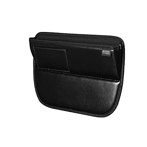 Autositz Gap Aufbewahrungsbox Organizer, Autositz Seitentaschen PU Leder Organizer Einstellbare Handtaschen Autositz Aufbewahrungsbox zum Aufbewahren von Sonnenbrille Handy-30cmx22cmx6cm von BYNYXI