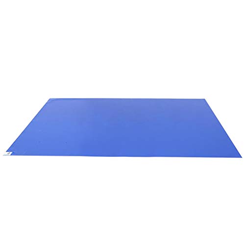 BYNYXI 30 Stück Klebrige Matte, 60cmx90cm Boden Klebrige Matten Klebrig Staubentfernung Klebematte Anti-Staub Bodenschutz-Pad Blau Cleaning Mat für Labor Badezimmer, Küche, Schlafzimmer von BYNYXI