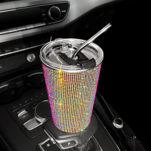 BYNYXI 560ML Bling Edelstahl Thermobecher, Glitzer Auto Trinkbecher mit Strohhalm und Decekl Strass Kaffeebecher Kaffee to go Isolierbecher Auslaufsicherer Thermobecher für Kaffee und Tee Unterwegs BYNYXI 560ML Bling Edelstahl Thermobecher, Glitzer Auto Trinkbecher mit Strohhalm und Decekl Strass Kaffeebecher Kaffee to go Isolierbecher Auslaufsicherer Thermobecher für Kaffee und Tee Unterwegs von BYNYXI