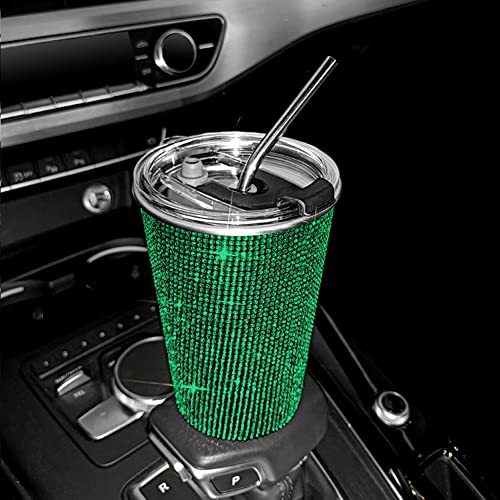 BYNYXI 560ML Bling Edelstahl Thermobecher, Glitzer Auto Trinkbecher mit Strohhalm und Decekl Strass Kaffeebecher Kaffee to go Isolierbecher Auslaufsicherer Thermobecher für Kaffee und Tee Unterwegs BYNYXI 560ML Bling Edelstahl Thermobecher, Glitzer Auto Trinkbecher mit Strohhalm und Decekl Strass Kaffeebecher Kaffee to go Isolierbecher Auslaufsicherer Thermobecher für Kaffee und Tee Unterwegs von BYNYXI