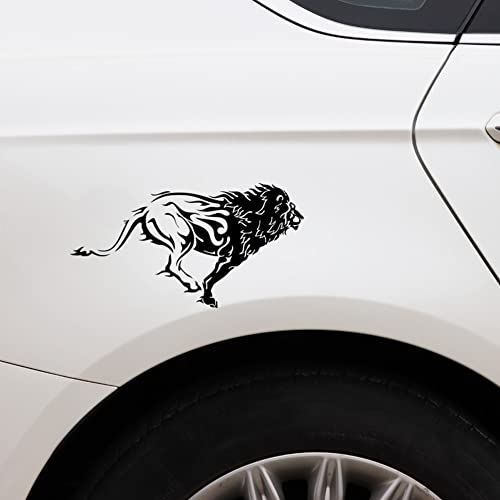 BYNYXI Auto Löwen Aufkleber, 3D Hunde Sticker Lustige Helm Auto Fenster Sticker hohles Tier Hunde Pferd Aufkleber Tier Auto Styling Aufkleber für Fenster Autos LKWs, Laptops-16cmx8.6cm von BYNYXI