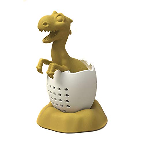 Dinosaurier Teesieb, Silikon Teesieb Undichter Teeei Teefilter Tea Lustige Dinosaurier Baby Tee Lebensmittelechtes Silikon Teesieb Teebeutel Aufgussset Filter Diffusor Tea Teesieb Tee Ei Sieb von BYNYXI