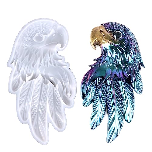 BYNYXI Fliegende Adler Silikonform, 3D Tier Silikonform Adler Eule Vogel Epoxidharz DIY Resin Gießformen Wall Decoration Hängende Ornamente für Wand Schreibtisch Home Office Art Decor-20.6cmx11.2cm von BYNYXI