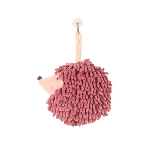 BYNYXI Niedliche Tier Handtücher, weiche Kinderhandtuch Saugfähig Mikrofaser Chenille Handtuch schnell trocknende Baby Badetuch Duschtuch Chenille Ball Handtücher für Küche Badezimmer-17cmx17cm von BYNYXI