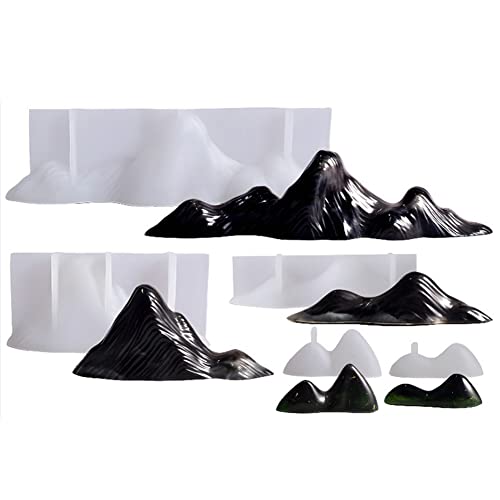 BYNYXI Steingarten Silikonform, 5er Set Epoxidharz Formen Rockery 3D Resin Molds Kleine Epoxy Bergformen Kristal Resin Silikonform Handgefertigt Gießform Resin DIY Harz Gipfel Landschaft Formen BYNYXI Steingarten Silikonform, 5er Set Epoxidharz Formen Rockery 3D Resin Molds Kleine Epoxy Bergformen Kristal Resin Silikonform Handgefertigt Gießform Resin DIY Harz Gipfel Landschaft Formen von BYNYXI