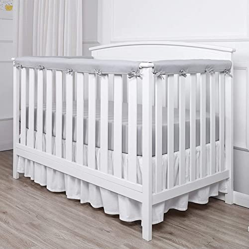 Babybett Kantenschutz, 3er Set Bettkantenschutz Stoßstange Weiche Bettgeländer Anti-Kollisions Streifen Anti-Biss Mikrofaser Polyester Gepolstertes Bettschlange Kantenschutz und Eckenschutz von BYNYXI