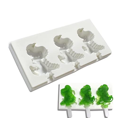 Dinosaurier Eiscreme Silikonform, Eis am stiel Silikonform weich und glatt Wiederverwendbar Eisformen Kinder DIY Eis am Stiel BPA Frei Popsicle Formen Antihaftend Eisformen für Ice-Lolly Eis Bonbons Dinosaurier Eiscreme Silikonform, Eis am stiel Silikonform weich und glatt Wiederverwendbar Eisformen Kinder DIY Eis am Stiel BPA Frei Popsicle Formen Antihaftend Eisformen für Ice-Lolly Eis Bonbons von BYNYXI