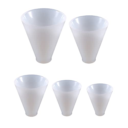 Silikonform Kerzenhalter, 5 Stück Kegel Kerzenhalter Epoxidharz Formen Set DIY Epoxidharz Formen Silikonform Gießformen Kerzenhalter Epoxidharzformen Beton Kerzenhalter-20mm-60mm Silikonform Kerzenhalter, 5 Stück Kegel Kerzenhalter Epoxidharz Formen Set DIY Epoxidharz Formen Silikonform Gießformen Kerzenhalter Epoxidharzformen Beton Kerzenhalter-20mm-60mm von BYNYXI