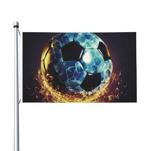 Coole Fußball-Willkommens-Gartenflagge, 90 x 150 cm, kein Verblassen, doppelseitige Hausflaggen, Outdoor-Banner, Dekoration für Innenhof, Veranda, Rasen Coole Fußball-Willkommens-Gartenflagge, 90 x 150 cm, kein Verblassen, doppelseitige Hausflaggen, Outdoor-Banner, Dekoration für Innenhof, Veranda, Rasen von BYPPJGH