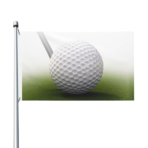 Golfball-Willkommens-Gartenflagge, 90 x 150 cm, kein Verblassen, doppelseitige Hausflaggen, Outdoor-Banner, Dekoration für Innenhof, Veranda, Rasen Golfball-Willkommens-Gartenflagge, 90 x 150 cm, kein Verblassen, doppelseitige Hausflaggen, Outdoor-Banner, Dekoration für Innenhof, Veranda, Rasen von BYPPJGH