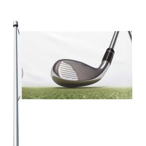 Golfclub-Gartenflagge, 90 x 150 cm, kein Verblassen, doppelseitige Hausflaggen, Outdoor-Banner, Dekoration für Innenhof, Veranda, Rasen Golfclub-Gartenflagge, 90 x 150 cm, kein Verblassen, doppelseitige Hausflaggen, Outdoor-Banner, Dekoration für Innenhof, Veranda, Rasen von BYPPJGH