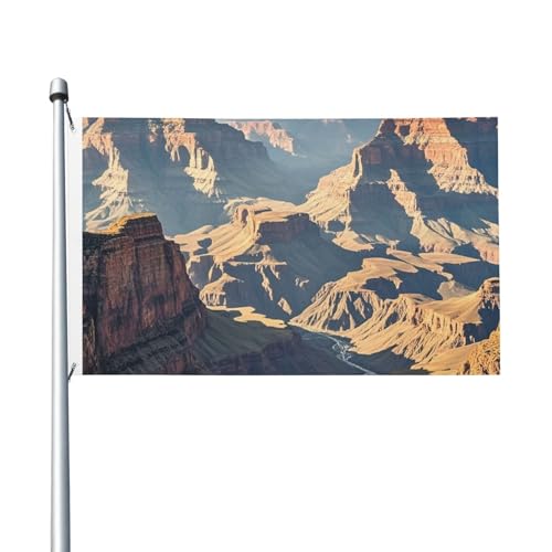 Grand Canyon Arizona Willkommens-Gartenflagge, 90 x 150 cm, kein Verblassen, doppelseitige Hausflaggen, Outdoor-Banner, Dekoration für Innenhof, Veranda, Rasen von BYPPJGH