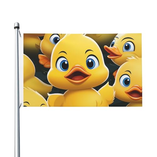 Süße Gartenflagge mit Entenmotiv, 90 x 150 cm, kein Verblassen, doppelseitige Hausflaggen, Outdoor-Banner, Dekoration für Innenhof, Veranda, Rasen Süße Gartenflagge mit Entenmotiv, 90 x 150 cm, kein Verblassen, doppelseitige Hausflaggen, Outdoor-Banner, Dekoration für Innenhof, Veranda, Rasen von BYPPJGH