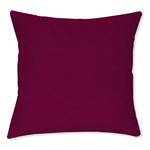 BYRON HOYLE Bordeaux-Wasserfester Überwurf-Kissenbezug, 2 Stück, Outdoor-Kissenbezug, dekorativer Kissenbezug für Garten, Terrasse, Zelt, Couch, Einweihungsgeschenk, 45 x 45 cm von BYRON HOYLE