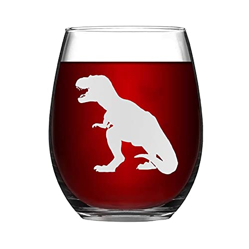 Dinosaurier-Silhouette Weingläser Tyrannosaurus Stegosaurus Pterosaur lustiger stielloser Weinglas lasergravierter Whiskyglas Schnapsglas einzigartige Geschenkidee für ihn, sie, Mutter, Ehefrau, von BYRON HOYLE