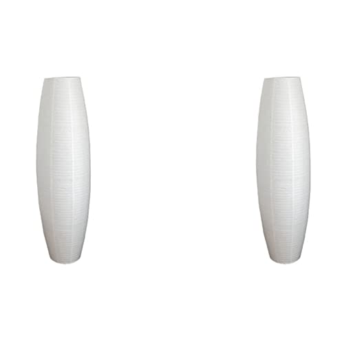 BYSL 2 x Reispapier-Stehlampe, hohe Lampe, lebende Papierständer-Lichter, nur Lampenschirm von BYSL