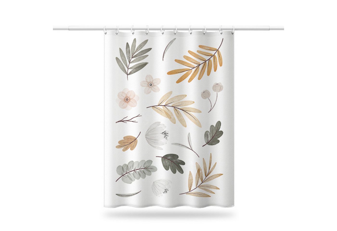 BYSURE Duschvorhang Breite 150 cm (1-tlg), Duschvorhang Wasserdicht Polyester Stoff Waschbar von BYSURE