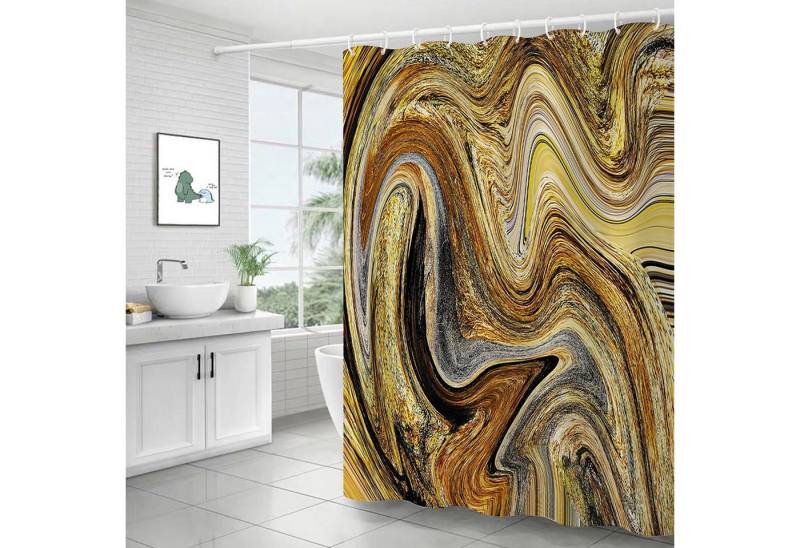 BYSURE Duschvorhang Breite 180 cm, Digitaldruck Anti-Bakteriel Polyester von BYSURE
