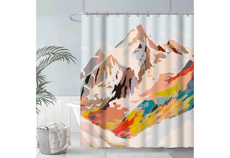 BYSURE Duschvorhang Breite 180 cm, Digitaldruck Milbenresistent Duschvorhang BYSURE Duschvorhang Breite 180 cm, Digitaldruck Milbenresistent Duschvorhang von BYSURE